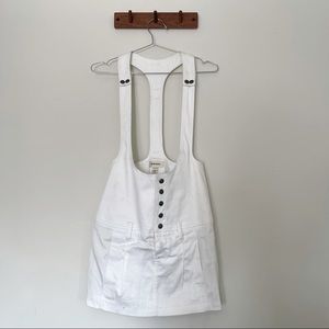 Diesel white dungaree dress size 28